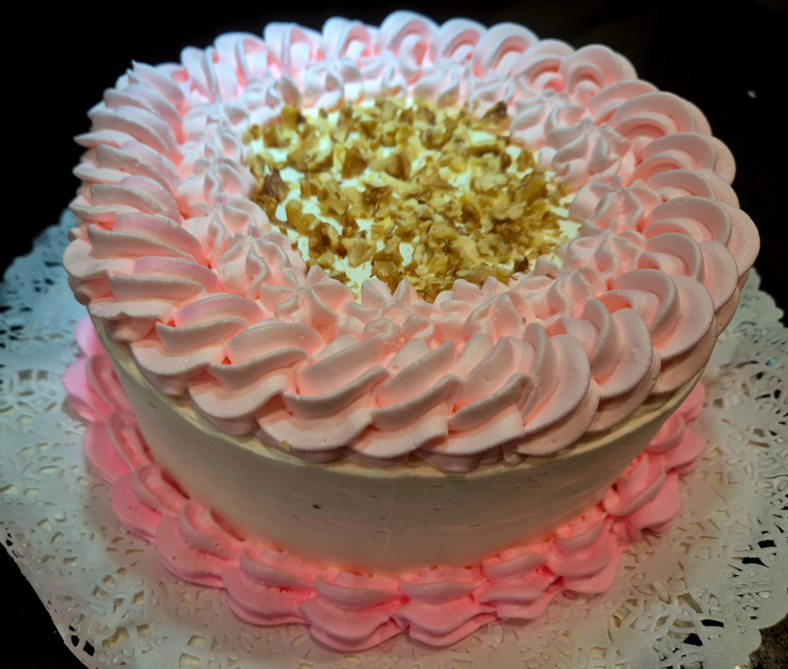 Opción A — torta rosada
